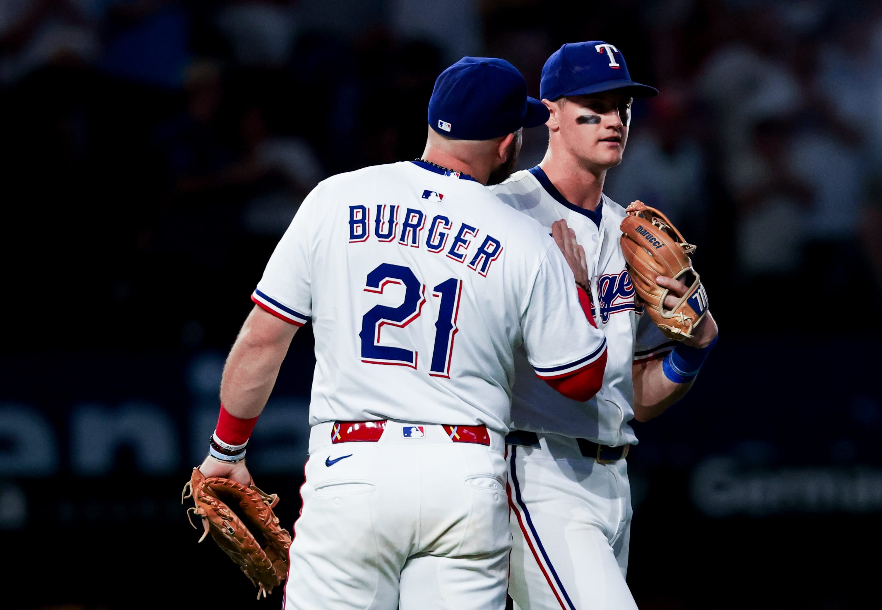 Texas Rangers Josh Jung Jake Burger
